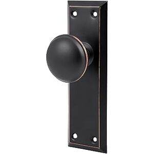 newliplace 2 Pack Vintage Single Sided Dummy Door Knobs Interior, Antique Long Plate Dummy Door Knobs in Oil Rubbed Bronze newliplace 2 Pack Vintage Single Sided Dummy Door Knobs Interior, Antique Long Plate Dummy Door Knobs in Oil Rubbed Bronze