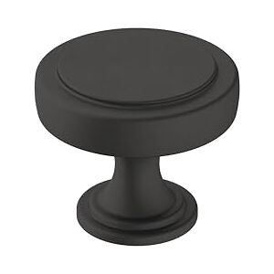 Amerock Cabinet Knob Matte Black 1-1/2 inch (38 mm) Diameter Exceed 1 Pack Drawer Knob Cabinet Hardware Amerock Cabinet Knob Matte Black 1-1/2 inch (38 mm) Diameter Exceed 1 Pack Drawer Knob Cabinet Hardware