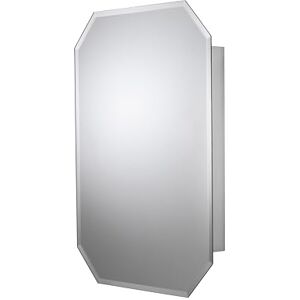 Croydex Lozenge Bevelled Edge Mirror Single Door Cabinet, Silver Croydex Lozenge Bevelled Edge Mirror Single Door Cabinet, Silver