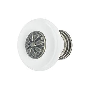 cyclingcolors 1 x Porcelain Ceramic 37mm Furniture Knob Vintage Antique Style Door Handle, Dresser Handle, Cupboard Knob Includes Screws cyclingcolors 1 x Porcelain Ceramic 37mm Furniture Knob Vintage Antique Style Door Handle, Dresser Handle, Cupboard Knob Includes Screws