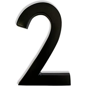 NACH Magnetic House Numbers, 6 inch Aluminum Black House Numbers for Outside Number 2, Modern House Numbers with Mounting Hardware NACH Magnetic House Numbers, 6 inch Aluminum Black House Numbers for Outside Number 2, Modern House Numbers with Mounting Hardware