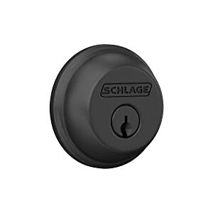 Schlage B60N622 Deadbolt - Keyed 1 Side - Matte Black Schlage B60N622 Deadbolt - Keyed 1 Side - Matte Black