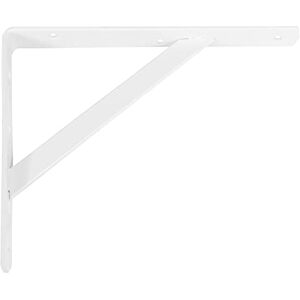 Amig Wall Shelf Bracket Metal Angle Bracket for Shelves Shelf Support Steel White 600x375mm Max. Recommended Weight 150 Kg Amig Wall Shelf Bracket Metal Angle Bracket for Shelves Shelf Support Steel White 600x375mm Max. Recommended Weight 150 Kg