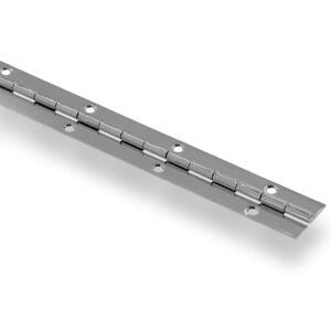 Hardware Essentials The Hillman GroupThe Hillman Group 851070 36 x 1-1/2" Continuous Hinge- Surface Mount Fixed Pin Nickel Plated 1-Pack Hardware Essentials The Hillman GroupThe Hillman Group 851070 36 x 1-1/2" Continuous Hinge- Surface Mount Fixed Pin Nickel Plated 1-Pack