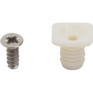 Silverline 8mm Plastic Hinge Dowel Inserts with Screws, 100 Pcs (100) Silverline 8mm Plastic Hinge Dowel Inserts with Screws, 100 Pcs (100)
