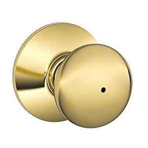 SCHLAGE Privacy Set Plymouth Knob F40VPLY605 SCHLAGE Privacy Set Plymouth Knob F40VPLY605