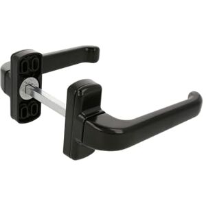 Amig Set of 2 Door Handle with Rose Epsilon Model 132 x 70 mm 8 mm Square Elegant and Simple Design Ergonomic Grip Handle Black Aluminium Amig Set of 2 Door Handle with Rose Epsilon Model 132 x 70 mm 8 mm Square Elegant and Simple Design Ergonomic Grip Handle Black Aluminium