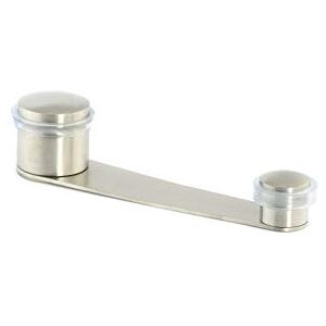 EVI HERRAJES - Door Stopper with Rotating Lock - Suitable for 70mm Doors - Stainless Steel Matte Finish EVI HERRAJES - Door Stopper with Rotating Lock - Suitable for 70mm Doors - Stainless Steel Matte Finish