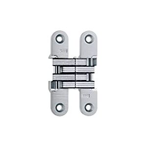 SOSS 212US26D Mortise Mount Invisible Hinge with 4 Holes, Zinc, Satin Chrome Finish, 3-3/4" Leaf Height, 3/4" Leaf Width, 1-5/64" Leaf Thickness, 10 x 1-1/4" Screw Size SOSS 212US26D Mortise Mount Invisible Hinge with 4 Holes, Zinc, Satin Chrome Finish, 3-3/4" Leaf Height, 3/4" Leaf Width, 1-5/64" Leaf Thickness, 10 x 1-1/4" Screw Size