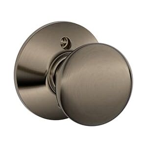 SCHLAGE F170PLY620 Plymouth Dummy Knob, Antique Pewter SCHLAGE F170PLY620 Plymouth Dummy Knob, Antique Pewter