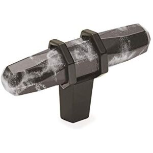 Amerock BP36647MBKBBR Carrione Cabinet Knob, 2-1/2 in (64 mm) Length, Marble Black/Black Bronze Amerock BP36647MBKBBR Carrione Cabinet Knob, 2-1/2 in (64 mm) Length, Marble Black/Black Bronze