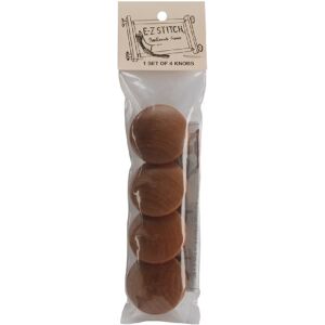 E-Z Stitch American Dream Products Oak Frame Knobs, 4-Pack (K001), Brown E-Z Stitch American Dream Products Oak Frame Knobs, 4-Pack (K001), Brown
