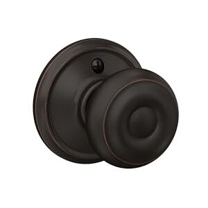 SCHLAGE F170GEO716 Georgian Dummy Knob, Aged Bronze SCHLAGE F170GEO716 Georgian Dummy Knob, Aged Bronze