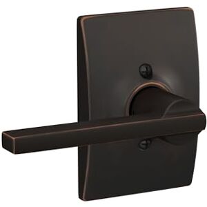 SCHLAGE F170LAT716CEN Century Collection Latitude Decorative Trim Lever, Aged Bronze SCHLAGE F170LAT716CEN Century Collection Latitude Decorative Trim Lever, Aged Bronze