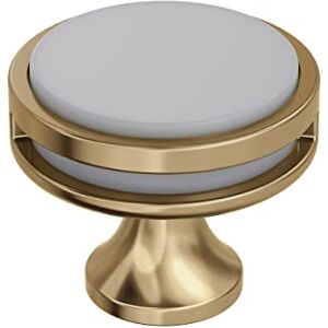 Amerock Oberon Cabinet Knob - Champagne Bronze/Frosted Acrylic - 1-3/8 in (35 mm) Diameter Drawer Knob - Kitchen and Bath Hardware Amerock Oberon Cabinet Knob - Champagne Bronze/Frosted Acrylic - 1-3/8 in (35 mm) Diameter Drawer Knob - Kitchen and Bath Hardware