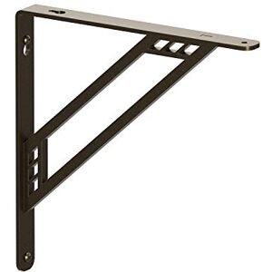 Knape & Vogt Shelf-Made 10in. D x 8.25in. H x 1in. W Bronze, Steel & Cast Aluminum, Decorative Shelf Bracket, 500lbs Knape & Vogt Shelf-Made 10in. D x 8.25in. H x 1in. W Bronze, Steel & Cast Aluminum, Decorative Shelf Bracket, 500lbs