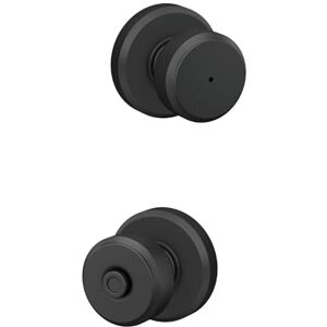 SCHLAGE F40 BWE 622 GSN Greyson Collection Bowery Privacy Lock Knob, Matte Black SCHLAGE F40 BWE 622 GSN Greyson Collection Bowery Privacy Lock Knob, Matte Black