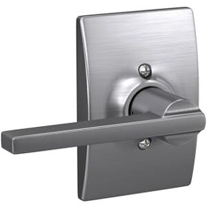 SCHLAGE F170 LAT 626 CEN Century Collection Latitude Decorative Trim Lever, Satin Chrome SCHLAGE F170 LAT 626 CEN Century Collection Latitude Decorative Trim Lever, Satin Chrome