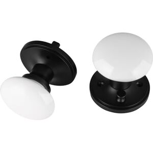 NCL White Door Knob - Keyless Privacy Interior Bath Door Lever NCL White Door Knob - Keyless Privacy Interior Bath Door Lever