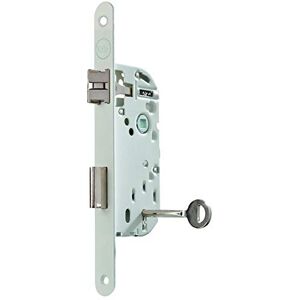 Yale Keyed Lock, 40 mm Axle, 135 mm Box – Certified NF Level 2 – Y75R-A40/B/SC – Reversible Bolt, Round End Headrest – Interior Door, Bedroom, Office – White, Strike and Key Included Yale Keyed Lock, 40 mm Axle, 135 mm Box – Certified NF Level 2 – Y75R-A40/B/SC – Reversible Bolt, Round End Headrest – Interior Door, Bedroom, Office – White, Strike and Key Included