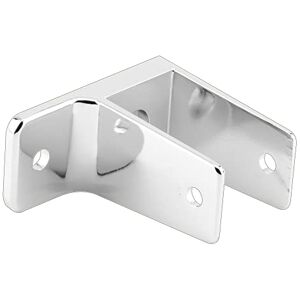 Sentry Supply 656-6395-T T One Ear Wall Bracket, for 1-1/4 in. Panels, Zinc Alloy (Cast Zamak), Chrome Plated Finish, T-27 Torx Fasteners, Qty: 1 Sentry Supply 656-6395-T T One Ear Wall Bracket, for 1-1/4 in. Panels, Zinc Alloy (Cast Zamak), Chrome Plated Finish, T-27 Torx Fasteners, Qty: 1