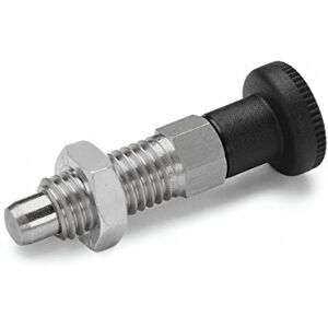 Ganter GN 717-8-M12-BK-NI Latch Bolts - Stainless Steel Ganter GN 717-8-M12-BK-NI Latch Bolts - Stainless Steel