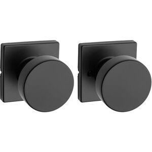 Kwikset Pismo Keyed Entry Door Knob - Modern, Black, 97402-854 - Door Knob Kwikset Pismo Keyed Entry Door Knob - Modern, Black, 97402-854 - Door Knob
