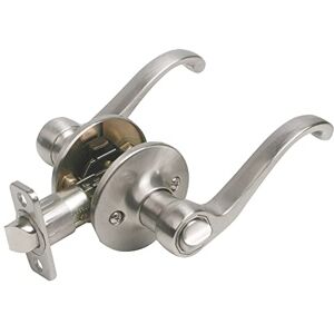 Design House 740399 Scroll Universal Latch Privacy Door Handle, Adjustable Backset, Satin Nickel Finish Design House 740399 Scroll Universal Latch Privacy Door Handle, Adjustable Backset, Satin Nickel Finish