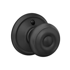 SCHLAGE F170GEO622 Georgian Dummy Knob, Matte Black SCHLAGE F170GEO622 Georgian Dummy Knob, Matte Black