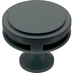 Amerock Cabinet Knob Matte Black 1-3/8 inch (35 mm) Diameter Oberon 1 Pack Drawer Knob Cabinet Hardware Amerock Cabinet Knob Matte Black 1-3/8 inch (35 mm) Diameter Oberon 1 Pack Drawer Knob Cabinet Hardware