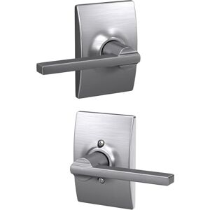 SCHLAGE F10 LAT 626 CEN Century Collection with Latitude Passage Lever, Satin Chrome SCHLAGE F10 LAT 626 CEN Century Collection with Latitude Passage Lever, Satin Chrome