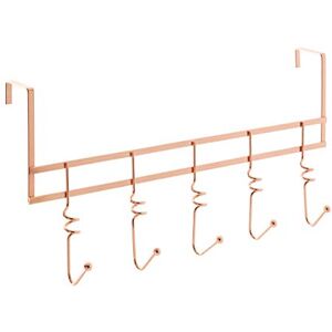 Premier Housewares Functional Copper Finish Over Door 5 Hook Swirl Hanger Stylish Over Door Coat Hanger For Washroom Sturdy Design Hanging Rack For Livingroom U-Shaped Racks Premier Housewares Functional Copper Finish Over Door 5 Hook Swirl Hanger Stylish Over Door Coat Hanger For Washroom Sturdy Design Hanging Rack For Livingroom U-Shaped Racks