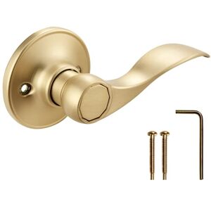Design House 728873 Springdale Door Handle in Satin Gold, Decorative Design House 728873 Springdale Door Handle in Satin Gold, Decorative