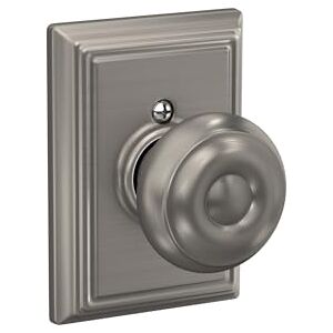 SCHLAGE F170GEO619ADD Addison Collection Georgian Decorative Trim Knob, Satin Nickel SCHLAGE F170GEO619ADD Addison Collection Georgian Decorative Trim Knob, Satin Nickel