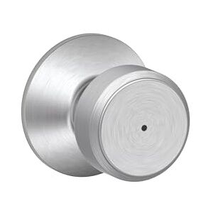 SCHLAGE F40 BWE 626 GSN Greyson Collection Bowery Privacy Lock Knob, Satin Chrome by Lock Company SCHLAGE F40 BWE 626 GSN Greyson Collection Bowery Privacy Lock Knob, Satin Chrome by Lock Company