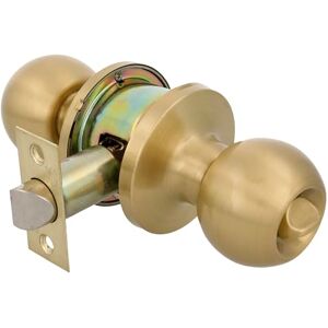 Amigo Model 612 11131 Frosted Brass Round Door Handle - Door Handle Amigo Model 612 11131 Frosted Brass Round Door Handle - Door Handle
