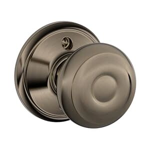 Schlage GEO 620 Antique Pewter Dummy Door Knob - Door Type Schlage GEO 620 Antique Pewter Dummy Door Knob - Door Type