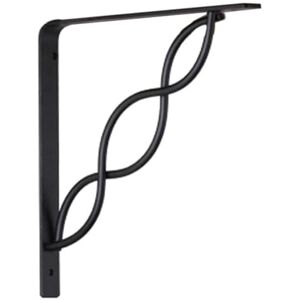 Knape & Vogt John Sterling RP-0091-8BK Scroll Shelf Bracket, 8-Inch, Black Knape & Vogt John Sterling RP-0091-8BK Scroll Shelf Bracket, 8-Inch, Black