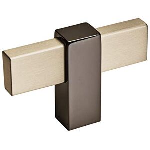 Amerock Cabinet Knob Silver Champagne/Black Nickel 2-3/8 inch (60 mm) Length Mulino 1 Pack Drawer Knob Cabinet Hardware Amerock Cabinet Knob Silver Champagne/Black Nickel 2-3/8 inch (60 mm) Length Mulino 1 Pack Drawer Knob Cabinet Hardware