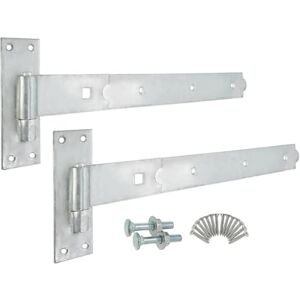 Infinity Heavy Duty Galvanised 18" (450mm) Straight Hook and Band Hinges Pack – Gate Fitting Kit for Wooden Garden Shed Door Gates Infinity Heavy Duty Galvanised 18" (450mm) Straight Hook and Band Hinges Pack – Gate Fitting Kit for Wooden Garden Shed Door Gates