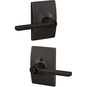 SCHLAGE F40LAT716CEN Century Collection Latitude Privacy Lever, Aged Bronze SCHLAGE F40LAT716CEN Century Collection Latitude Privacy Lever, Aged Bronze