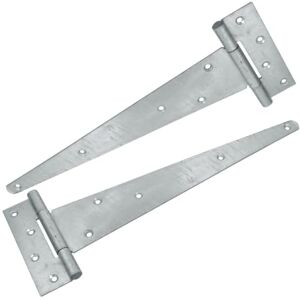 CH156L, 450mm Heavy Duty Scotch Tee Hinges, 1 Pair, Ideal for Gates & Sheds, Galvanised, Various CH156L, 450mm Heavy Duty Scotch Tee Hinges, 1 Pair, Ideal for Gates & Sheds, Galvanised, Various