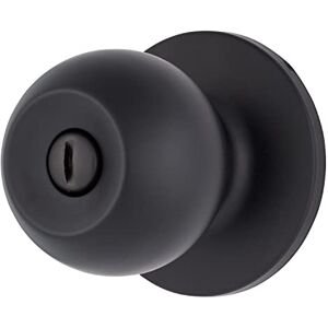 BRINKS – Transitional Privacy Locking Interior Ball Door Knob, Matte Black Designed for Traditional and Transitional Homes and Blends Seamlessly with Interior Décor BRINKS – Transitional Privacy Locking Interior Ball Door Knob, Matte Black Designed for Traditional and Transitional Homes and Blends Seamlessly with Interior Décor