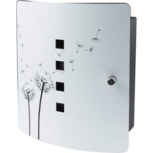 Burg-Wächter Stainless Steel Door Wall Key Box with 10 Hooks Practical Magnetic Closure Printed Dandelion, 240 mm 6204/10 Ni Burg-Wächter Stainless Steel Door Wall Key Box with 10 Hooks Practical Magnetic Closure Printed Dandelion, 240 mm 6204/10 Ni