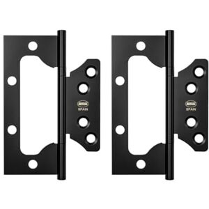 Amig Pack of 2 Hinges 100 x 75.5 x 2.5 mm Recommended for Use on Doors Smooth and Silent Opening and Closing Matte Black Stainless Steel Includes Screws Amig Pack of 2 Hinges 100 x 75.5 x 2.5 mm Recommended for Use on Doors Smooth and Silent Opening and Closing Matte Black Stainless Steel Includes Screws