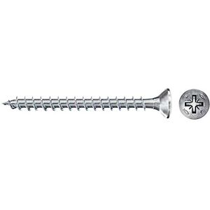 fischer 300 x Chipboard Screws Power-Fast II 3.0 x 25 Countersunk Head with Phillips Fully Threaded Galvanised Blue Passivated (Item No. 670035) fischer 300 x Chipboard Screws Power-Fast II 3.0 x 25 Countersunk Head with Phillips Fully Threaded Galvanised Blue Passivated (Item No. 670035)