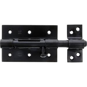 Amig Overlay Pin 100 x 67 mm Suitable for Wooden Passage Doors Hole for Lock-Out Ø 8 mm Latch for Bathroom, Bedroom or Office Security Lock Black Steel Amig Overlay Pin 100 x 67 mm Suitable for Wooden Passage Doors Hole for Lock-Out Ø 8 mm Latch for Bathroom, Bedroom or Office Security Lock Black Steel