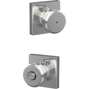 Schlage F40 BWE 625 COL Bowery Knob with Collins Trim Bed & Bath Privacy Door Lock - door lock Schlage F40 BWE 625 COL Bowery Knob with Collins Trim Bed & Bath Privacy Door Lock - door lock