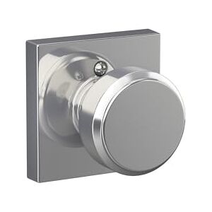 SCHLAGE F170 BWE 625 COL Bowery Knob with Collins Trim Non-Turning Dummy Door Handle, Bright Chrome SCHLAGE F170 BWE 625 COL Bowery Knob with Collins Trim Non-Turning Dummy Door Handle, Bright Chrome
