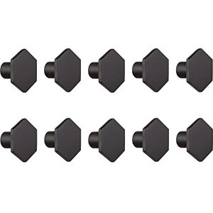 Design House 206599-BLK Solid Hexagon Cabinet Knob, Matte Black, 10-Pack Design House 206599-BLK Solid Hexagon Cabinet Knob, Matte Black, 10-Pack